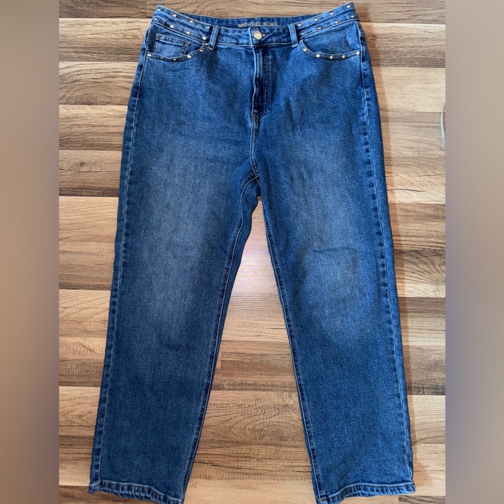 NWOT Micheal Kors High Waisted Studded Jeans